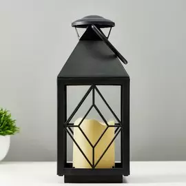 Ночник 16170/1bk led от батареек 3хааа черный 11х11х25 см