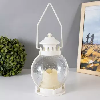 Ночник арте led от батареек 3хааа белый 11х11х20 см risalux