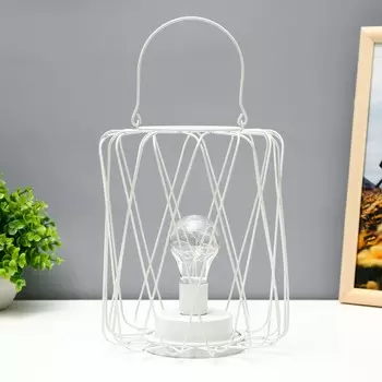 Ночник лофт 16451/1wt led от батареек 3хаа белый 171721 см risalux