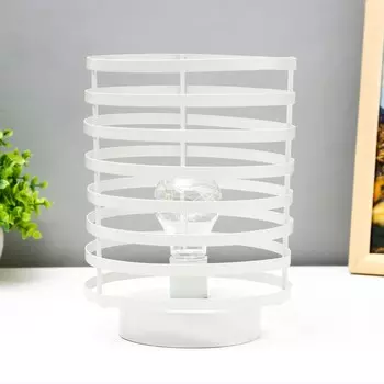 Ночник лофт 16453/1wt led от батареек 3хаа белый 15,5х15,5х20 см risalux