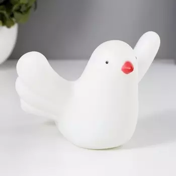 Ночник птичка led от батареек белый risalux