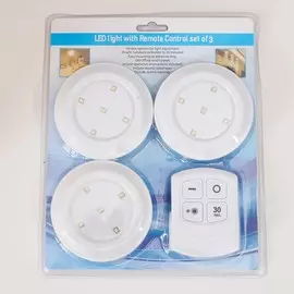 Ночник с пду 16043/3 led от батареек 3ааа белый 9х9х2 см