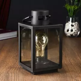 Ночник 48132 led батарейки 3хааа черный 11х11х28 см