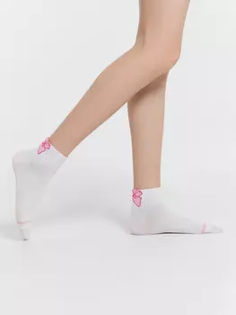 Носки детские белые с бантиками