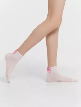 Носки детские розовые с бантиками