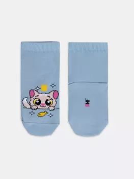 Носки детские с рисунком в виде котика