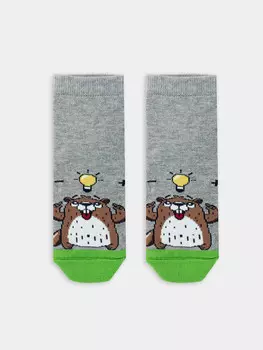 Носки детские с рисунком в виде сурка