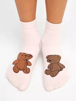 Носки детские в розовом цвете с мишками