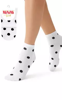 Носки MINI TREND с высокой резинкой в горошек