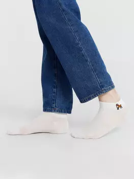 Носки мужские белые короткие