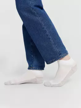 Носки мужские белые с меланжевым следом