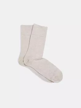 Носки мужские бежевые высокие