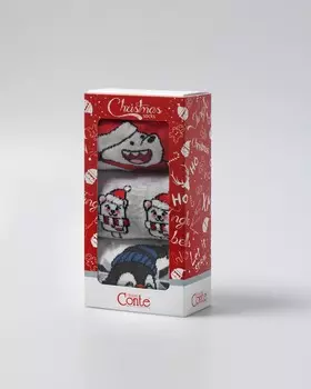 Носки женские CONTE NEW YEAR 3 пары 21С-76СП; 22С-26СП; 23С-46СП