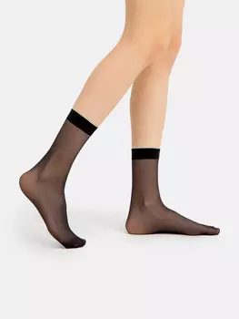 Носки женские капроновые в черном цвете