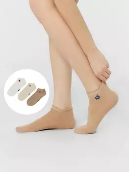 Носки женские в наборе: 3 пары