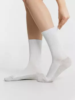 Носки женские высокие белые