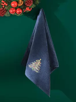 Новогоднее полотенце махровое