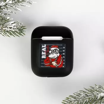 Новогодний чехол для беспроводных наушников