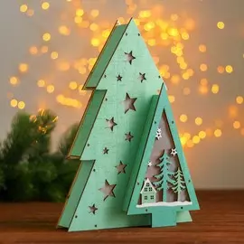 Новогодний декор с подсветкой