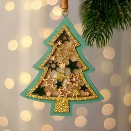 Новогодний декор с подсветкой