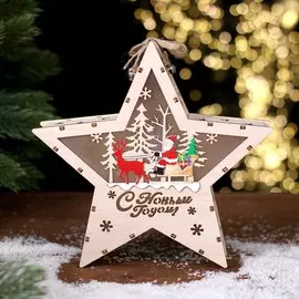 Новогодний декор с подсветкой