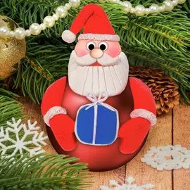 Новогодний ёлочный шар с массой для лепки