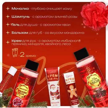 Новогодний подарочный набор косметики
