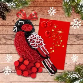 Игрушка из фетра своими руками с вышивкой бисером