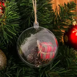 Новогодняя подвеска с природным декором