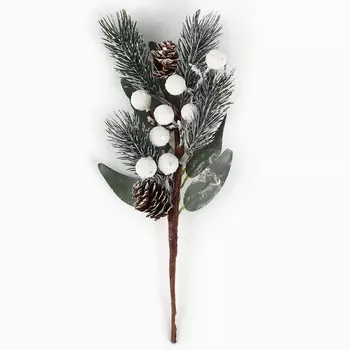 Ветка декоративная новогодняя, 28126 см