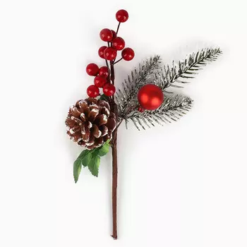 Ветка декоративная новогодняя, 26115.5 см