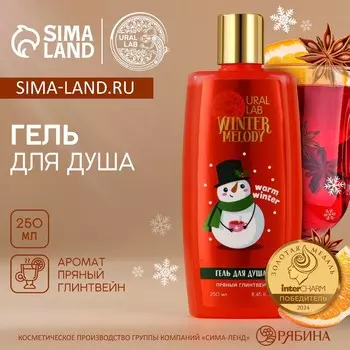 Гель для душа, 250 мл, аромат пряного глинтвейна, ural lab