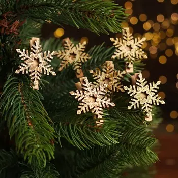 Новый год! набор декоративных прищепок с подсветкой