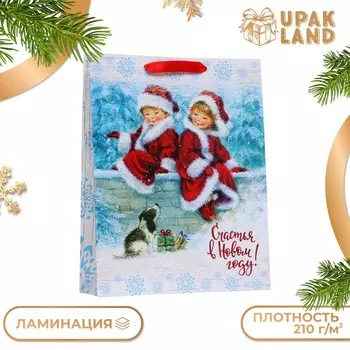 Новый год. пакет ламинированный вертикальный