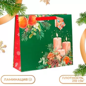 Пакет подарочный новогодний ламинированный