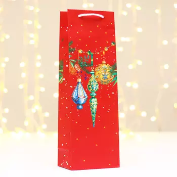 Пакет подарочный новогодний ламинированный