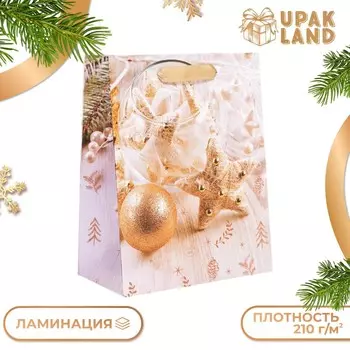 Новый год. пакет подарочный, ламинированный,