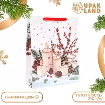 Пакет подарочный новогодний ламинированный