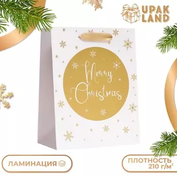 Пакет подарочный новогодний ламинированный