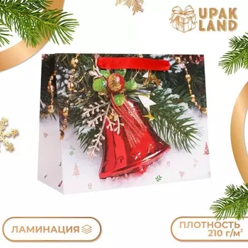 Новый год. пакет подарочный, ламинированный,