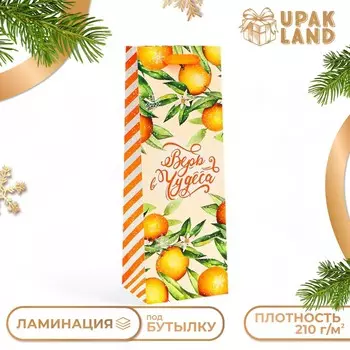 Новый год. пакет подарочный новогодний под бутылку