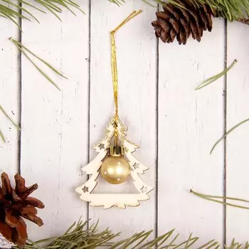 Подвеска с елочной игрушкой