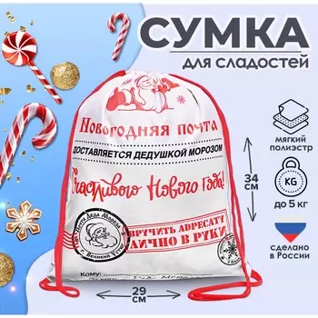 Новый год. сумка под сладости 290 x 340 мм