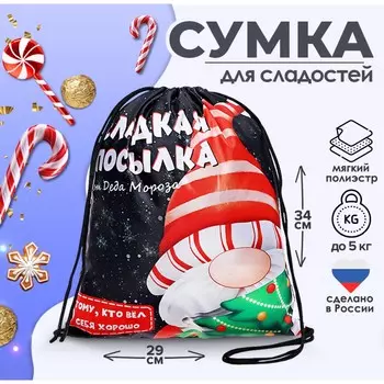 Новый год. сумка под сладости 290 x 340 мм