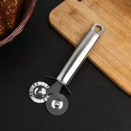 Нож для пиццы и теста steel, 410 сталь, 19 см