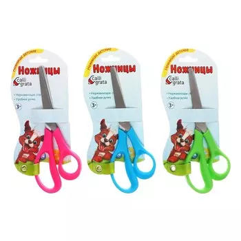 Ножницы канцелярские 14 см, с пластиковыми ручками