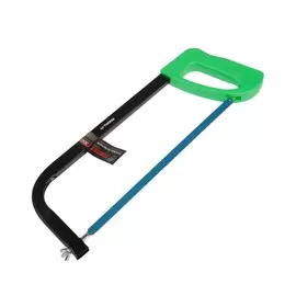 Ножовка по металлу тундра, усиленный прямоугольный профиль, пластиковая рукоятка, 300 мм