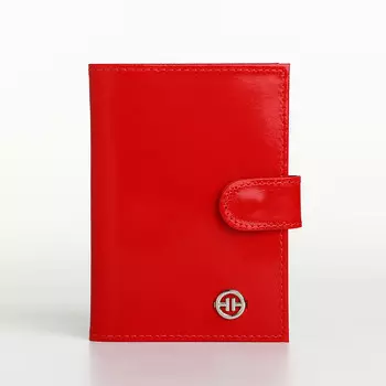 Обложка для автодокументов на кнопке textura, цвет красный