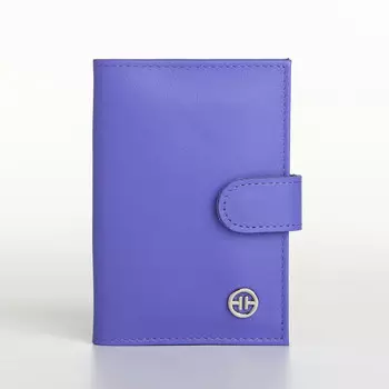 Обложка для автодокументов на кнопке textura, цвет лиловый