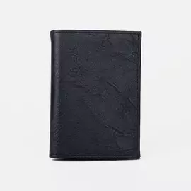 Обложка для автодокументов 2 в 1 (с портмоне), цвет чёрный